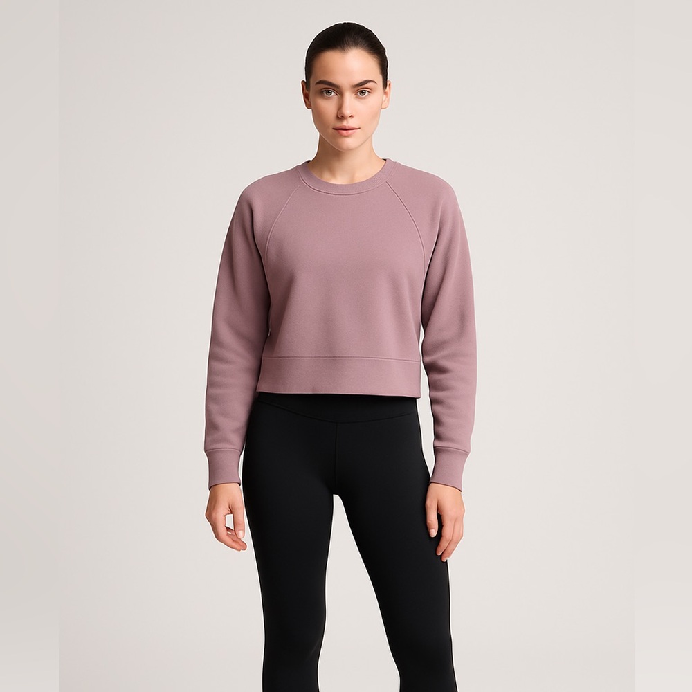 Wear It To Heart Crop Sweatshirt
Size Small | Mauve Purple | Athleisure Lounge